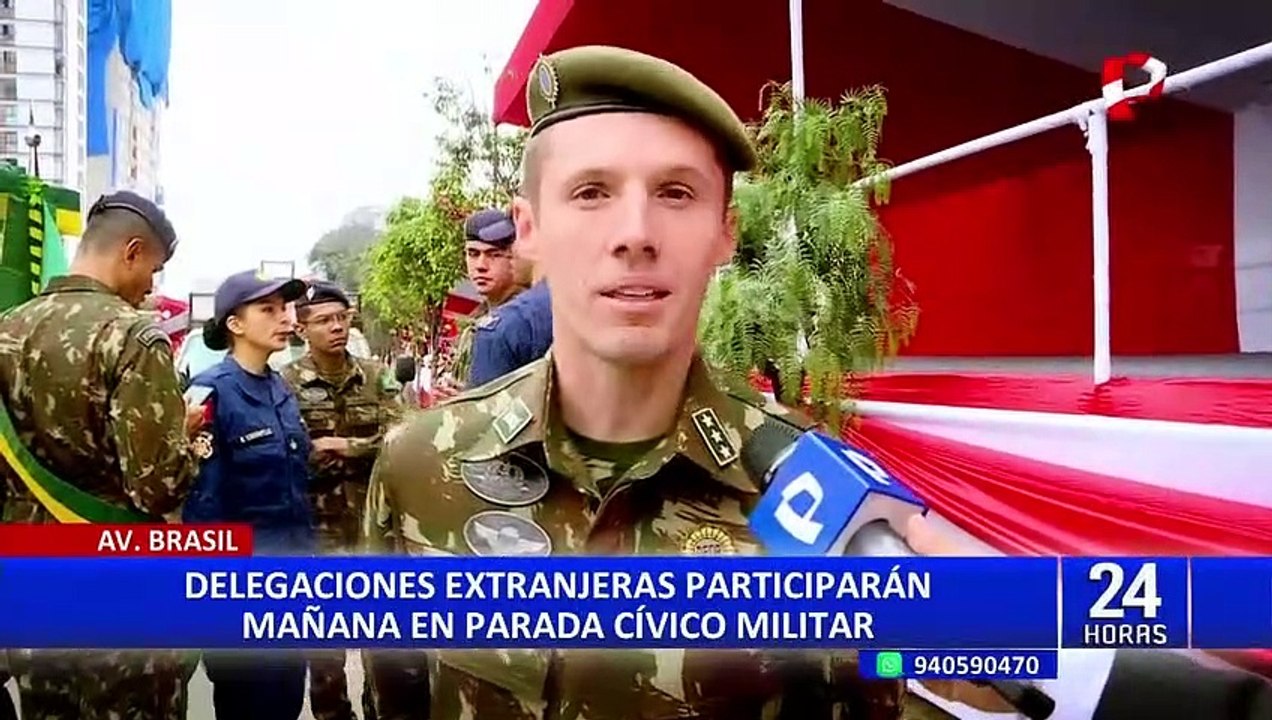 Gran Parada y Desfile Militar: delegaciones extranjeras realizaron último ensayo