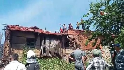 3 maisons sont devenues inutilisables dans l'incendie de Kütahya Tavşanlı