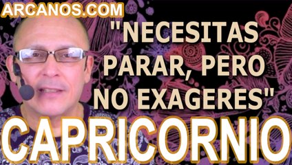 ♑️#CAPRICORNIO #TAROT♑️ Necesitas parar, pero no exageres  ✨ARCANOS.COM✨