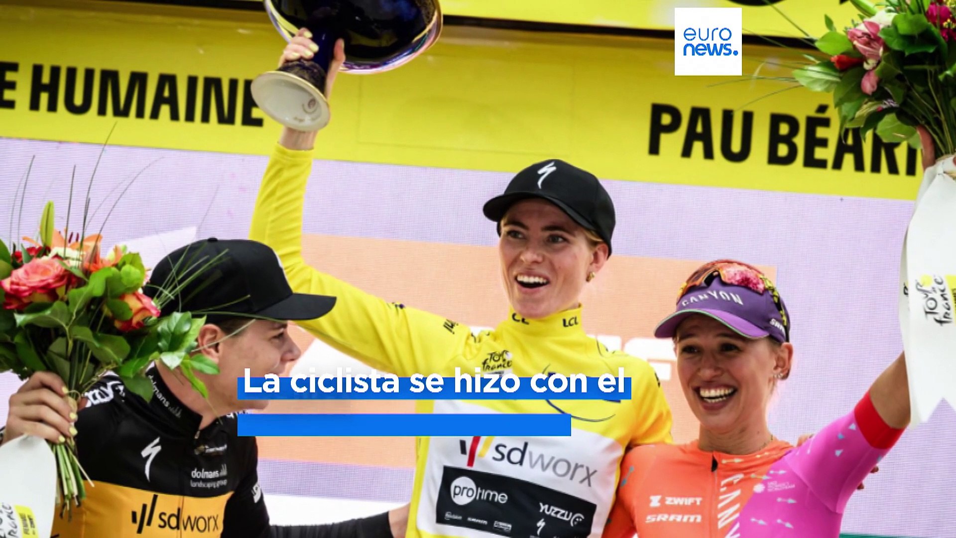 La ciclista Vollering gana el Tour de Francia tras quedar segunda en la  última contrarreloj - Vídeo Dailymotion