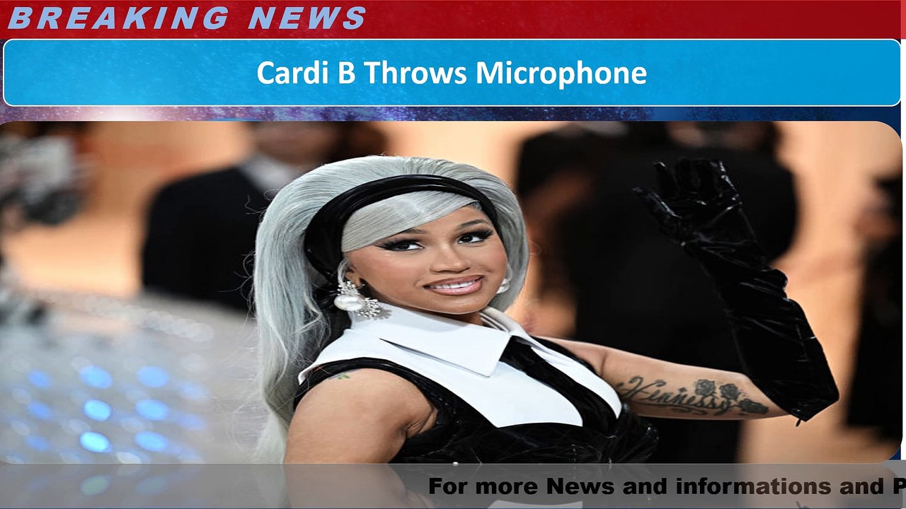 Cardi B Throws Microphone - Video Dailymotion