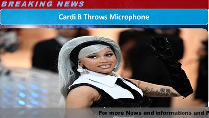 Cardi B Throws Microphone