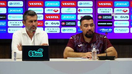 TRABZON - Trabzonspor-AEK maçının ardından - Nenad Bjelica (2)