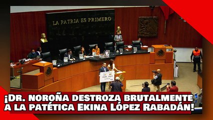 ¡VEAN! ¡El Dr. Noroña despedaza brutalmente a la pobre Ekina Rabadán por decir que hay tiro en 2024!