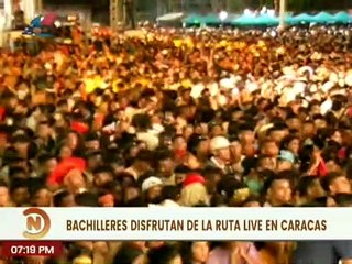 Bachilleres de Caracas y Miranda disfrutan del Gran Cierre de La Ruta Live Bachilleres 2023