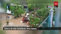 Fuertes lluvias inundan viviendas en municipios del sur de Veracruz
