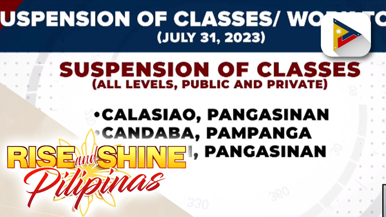 Klase sa ilang paaralan sa Luzon, suspendido pa rin