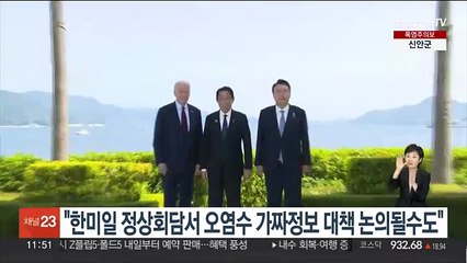 "한미일 정상회담 의제에 '오염수 가짜 정보' 대응책 포함될 수도"
