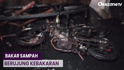 Akibat Bakar Sampah, 2 Bangunan Mess Hangus Terbakar di Kalideres