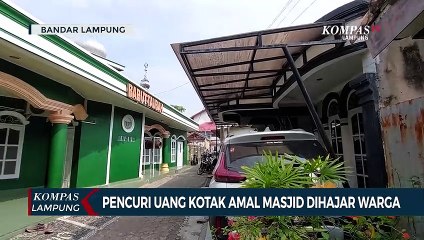 Pencuri Uang Kotak Amal Masjid Babak Belur Dihajar Warga