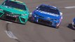 Kyle Larson puts the bumper to Denny Hamlin at Richmond