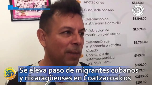 Se eleva paso de migrantes cubanos y nicaragüenses en Coatzacoalcos