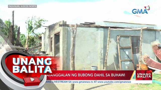 7 bahay, natanggalan ng bubong dahil sa buhawi | UB
