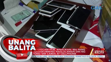 Umano'y cyberscam hub, binalikan; iba pang kuwarto nadiskubreng naglalaman din ng bulto-bultong sim cards at cellphone | UB