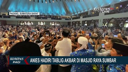 Bacapres Anies Baswedan Hadiri Tablig Akbar di Masjid Raya Sumbar