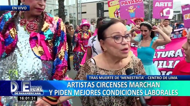 Tras muerte de payaso “Menestrita” artistas circenses marchan y piden mejores condiciones laborales