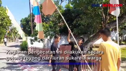 Jelang HUT RI ke-78, Warga di Blora Ramai-Ramai Percantik Kampung