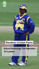 Arjuna Ranatunga's Unique Cricket Milestone 🏏