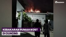 Diduga Korsleting Listrik, Indekos di Cilincing Jakarta Utara Terbakar