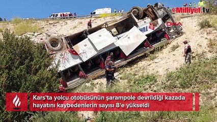 Kars'taki feci kazada yeni gelişme! Ölenlerin sayısı 8'e yükseldi