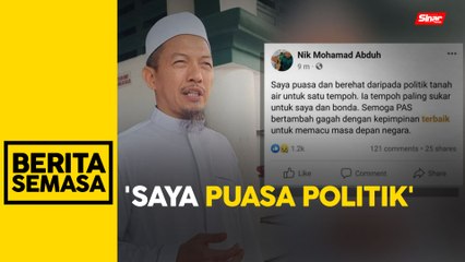 Nik Abduh umum rehat sementara daripada politik