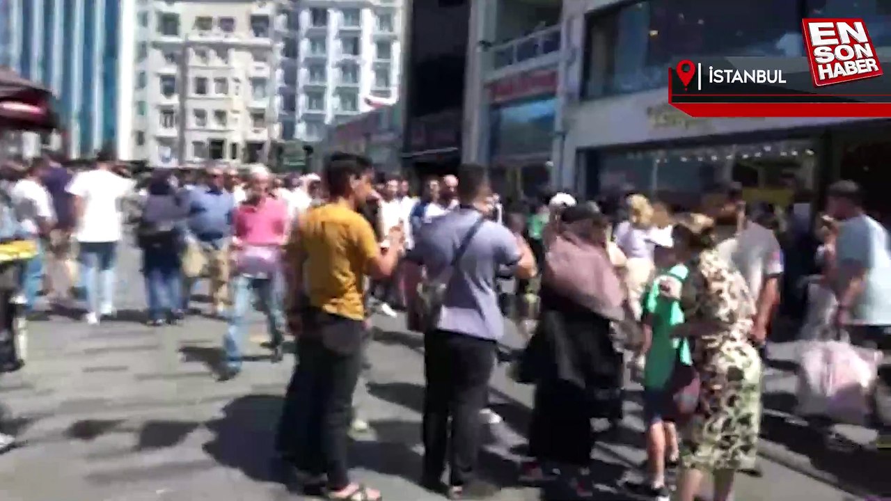 İstiklal Caddesi'nde çocuğunu kaybeden turist büyük panik yaşadı