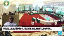 Niger : sanctions contre Niamey, 