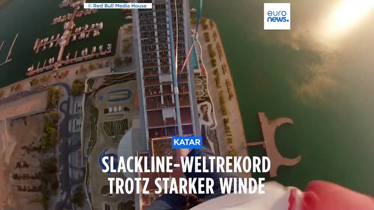 Grenzerfahrung zwischen Wohntürmen: Stuntman Roose bricht Weltrekord