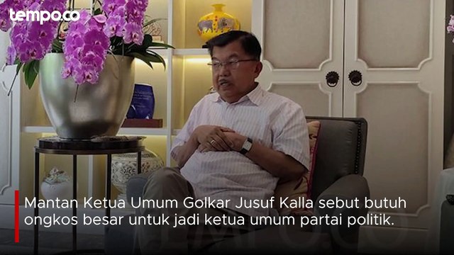 Jusuf Kalla Sebut Ongkos Jadi Ketua Umum Partai di Indonesia Mahal, Termasuk Golkar