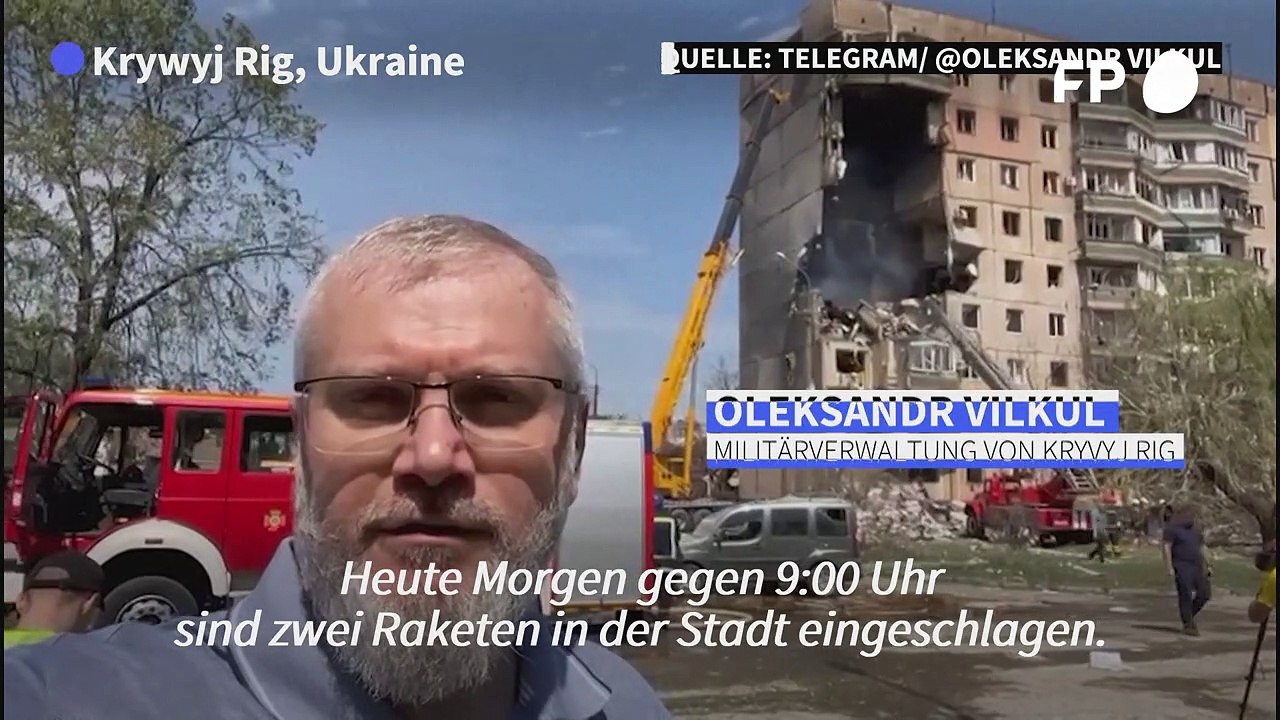 Ukraine: Raketenangriff auf Heimatort von Selenskyj