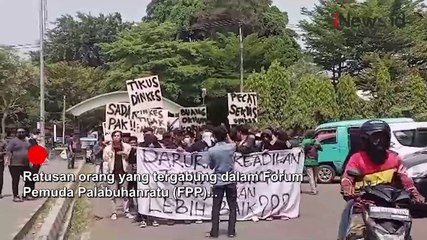 Tuntut Transparansi Pengadaan Alkes di Dinas Kesehatan, Ratusan Orang Gelar Demonstrasi di Sukabumi