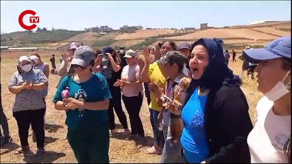 Hatay Dikmece'de tarım alanlarına TOMA'yla girdiler