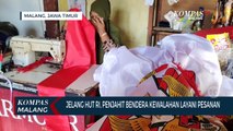 Jelang HUT RI, Penjahit Bendera di Malang Kewalahan Layani Pesanan