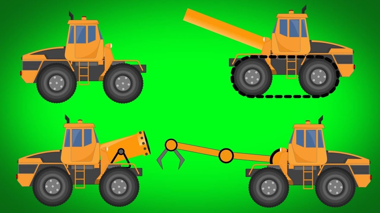 Transformer, Tank, Snow Gum, Claw Truck - Video For Kids By Kids TV Channel