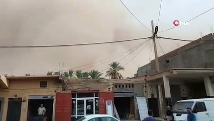 O ülkede kum fırtınası yaşandı