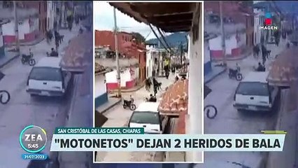 "Los Motonetos" se enfrentan y dejan dos heridos de bala en Chiapas