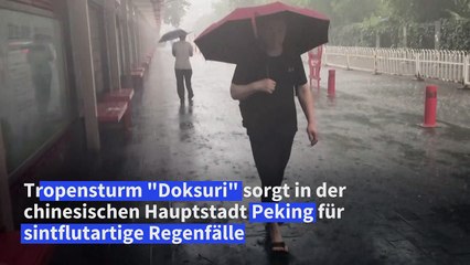 Sinflutartige Regenfälle in Peking - zwei Tote