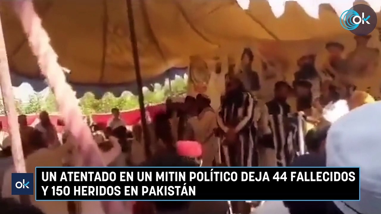 Un atentado en un mitin político deja 44 fallecidos y 150 heridos en Pakistán