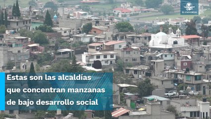 Concentran 5 alcaldías zonas con desarrollo social bajo