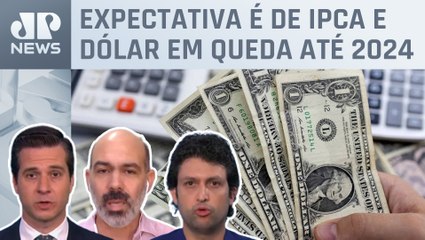 Mercado prevê queda na inflação e no dólar em 2023; Alan Ghani, Schelp e Beraldo analisam