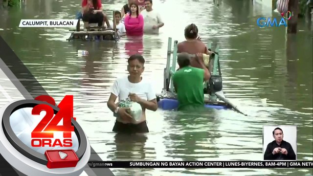 Tulong sa gitna ng hanggang dibdib na baha, inaapela ng mga residente | 24 Oras