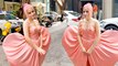 Uorfi Javed अब Heart Shape Pink Outfit में Barbie के रूप में दिखा नया अंदाज़