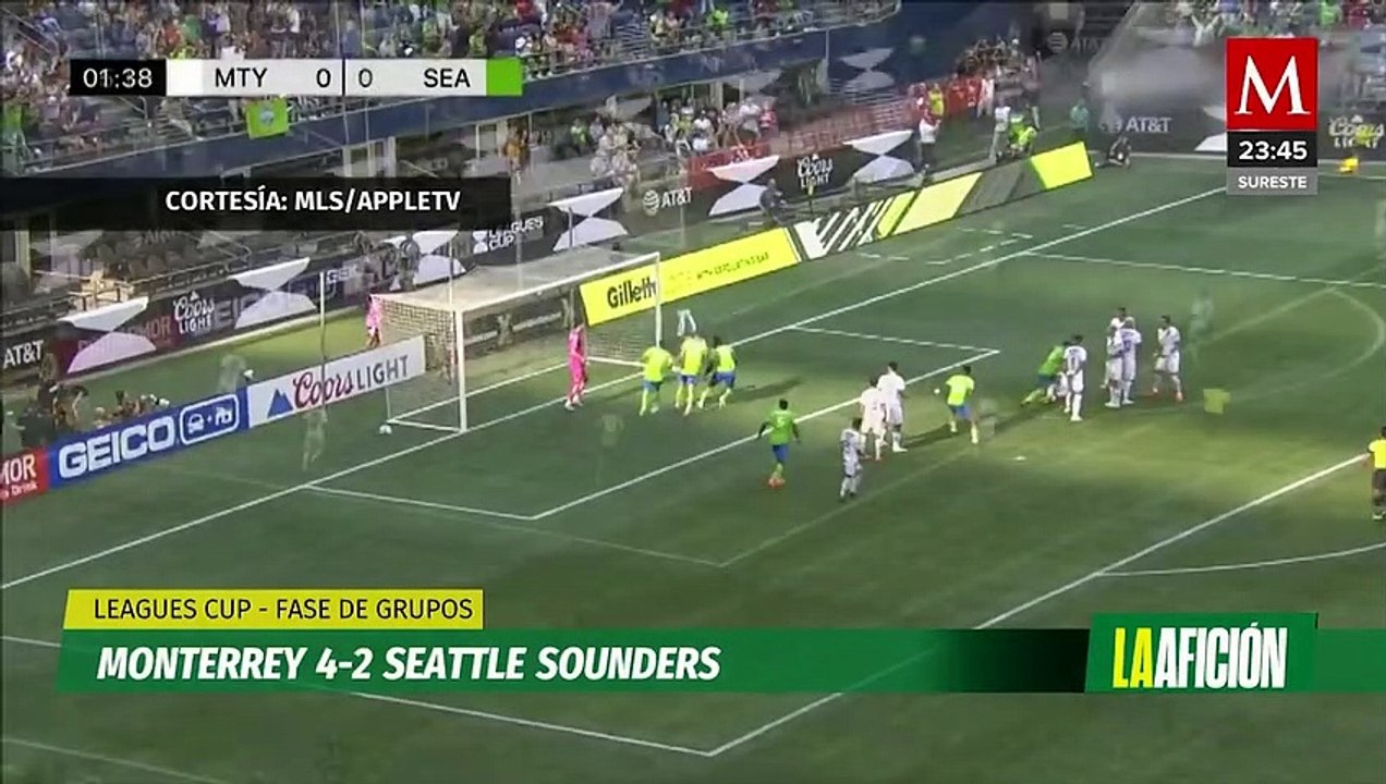 Rayados da clase maestra y remonta dos goles al Seattle Sounders en la Leagues Cup