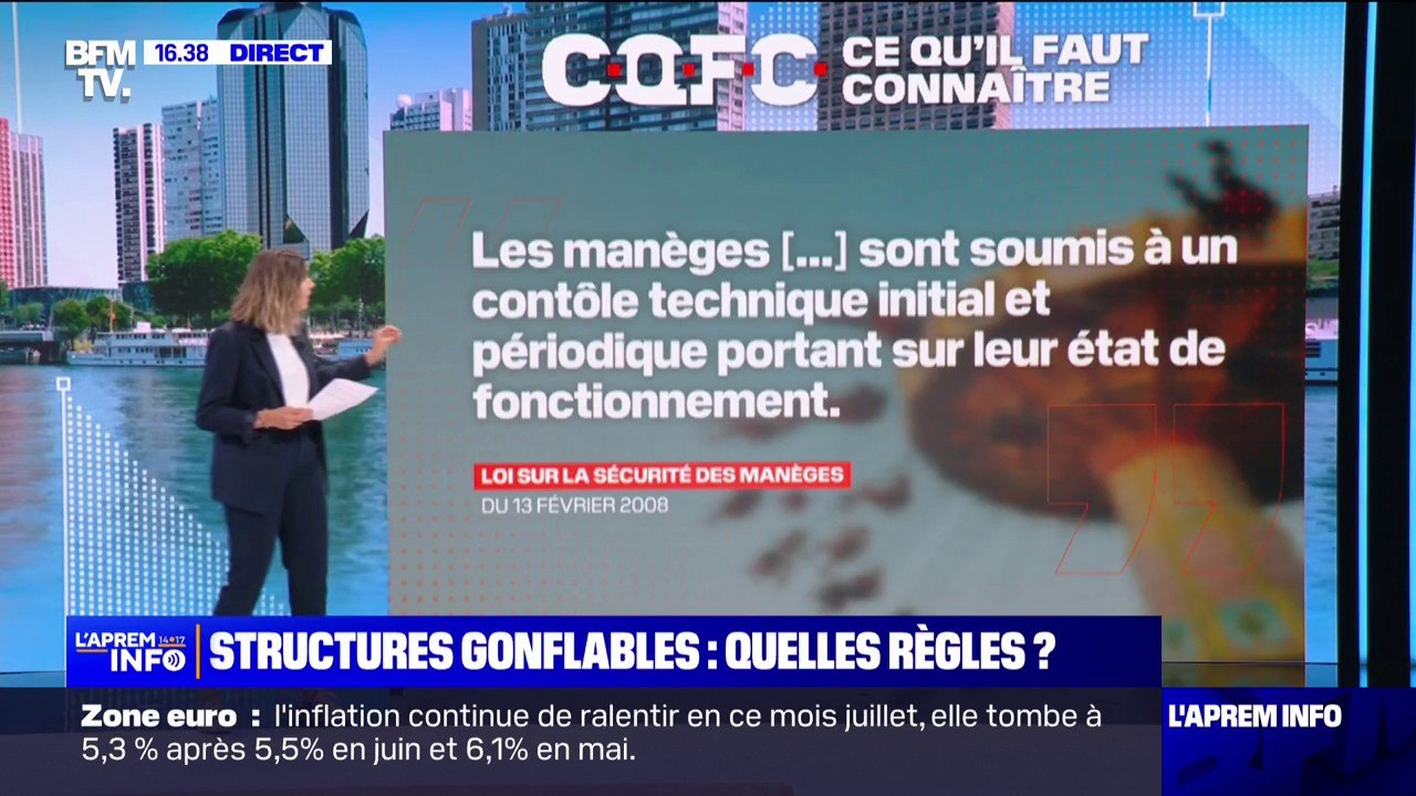 Structures gonflables pour enfants: quelle est la réglementation en vigueur?