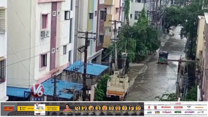 Roads Flooded With Rain Water | Hyderabad Rains | V6 News