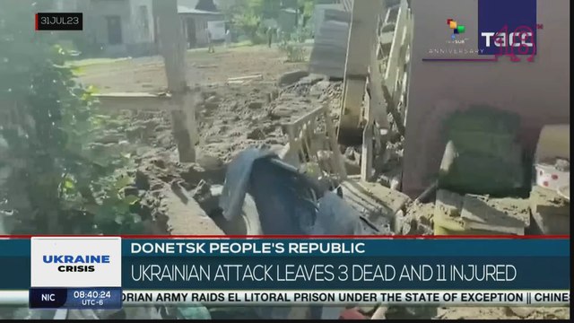 Ukrainian attack on Donetsk leaves at least 3 dead and 11 injured