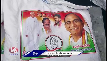 Congress Leader Juvvada Narsinga Rao Distribute Rice Bags To Flood Victims At Jagital | V6 News