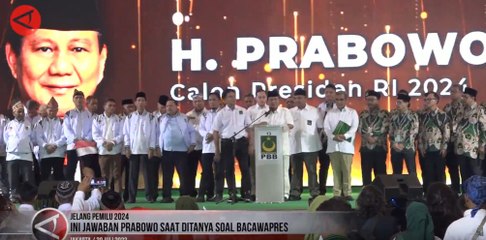 Ini jawaban Prabowo saat ditanya soal Bacawapres