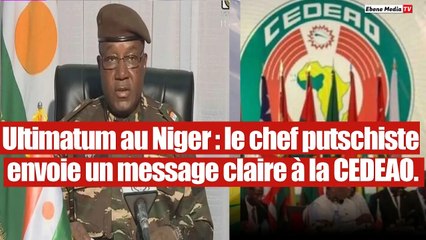 NIGER : Le chef putschiste menace sévèrement la CEDEAO.