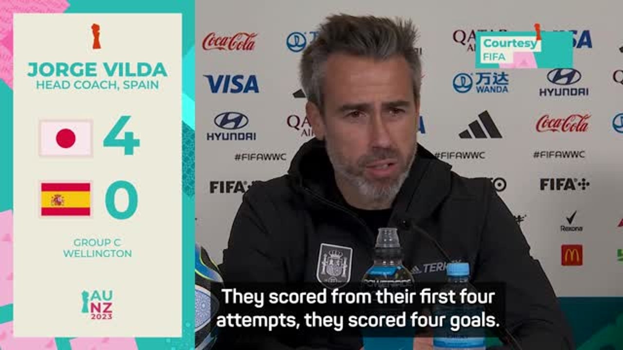 Vilda takes blame for Spain's embarrassing 4-0...